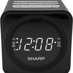 SHARP FM Clock Radio with Bluetooth Speaker, FastCharge 2 amp USB Charge Port, Wake to Alarm or Radio, Dual Alarms, Easy