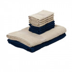 Set Of 10 Solid Cotton 380 GSM Towel Set