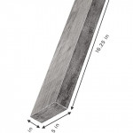 Sorbus Floating Shelf Set — Rustic Engineered Wood Hanging Rectangle Wall Shelves