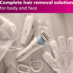 Philips Lady Shave Series 8000 with Facial Hair Remover, BRL166/91