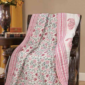Unisex Pink Blankets Quilts and Dohars