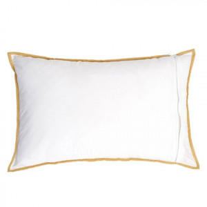 Set Of 2 White Pure Cotton Pillow Covers
